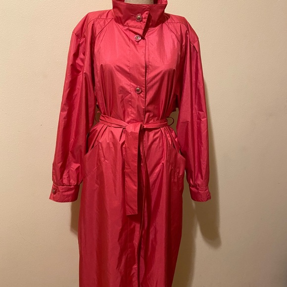 Vintage Jackets & Coats Vintage J Gallery Hot Pink Rain Coat Poshmark